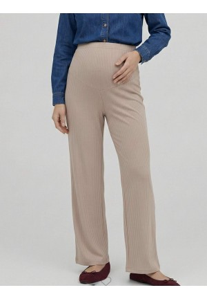 Брюки лапша св.бежевые для беременных (мм816)